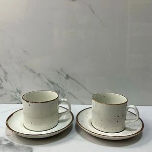 J&G Meakin Lifestyle Teacups And Saucers Set of 2